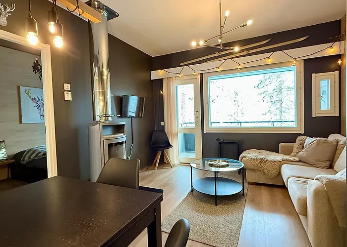 شقة Aurora Lapland In, Forest View, 2 Bdr, Sauna, Terrace, Fireplace, Wifi, Pyhae-luosto National Park